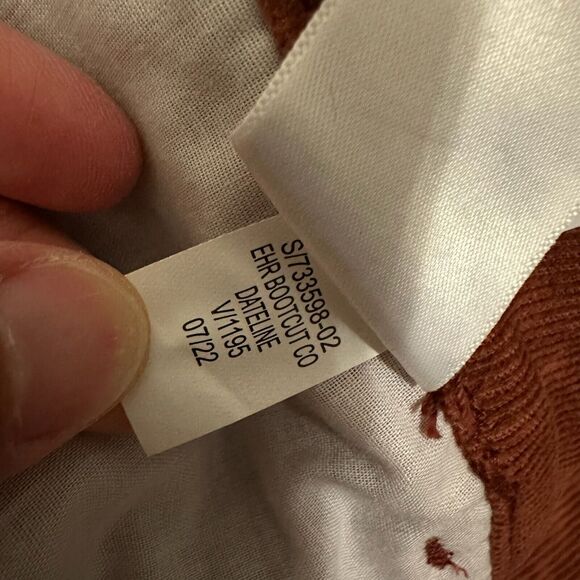 OLD NAVY Kicker Boot-Cut Pants Brown Corduroy Extra High Rise NWT - Picture 11 of 14